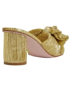 Pink Inc Surge Gold Metallic Sandals