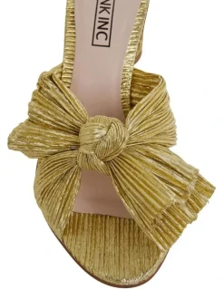 Pink Inc Surge Gold Metallic Sandals