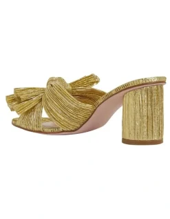 Pink Inc Surge Gold Metallic Sandals