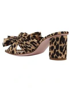 Pink Inc Surge Leopard Fabric Sandals