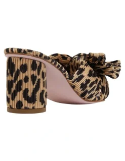 Pink Inc Surge Leopard Fabric Sandals