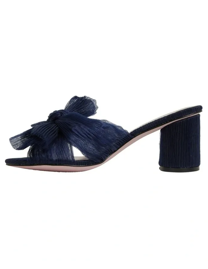Pink Inc Surge Navy Fabric Sandals