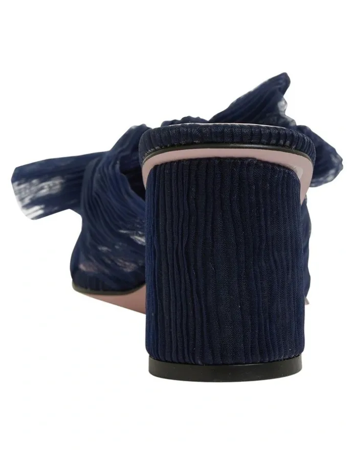 Pink Inc Surge Navy Fabric Sandals
