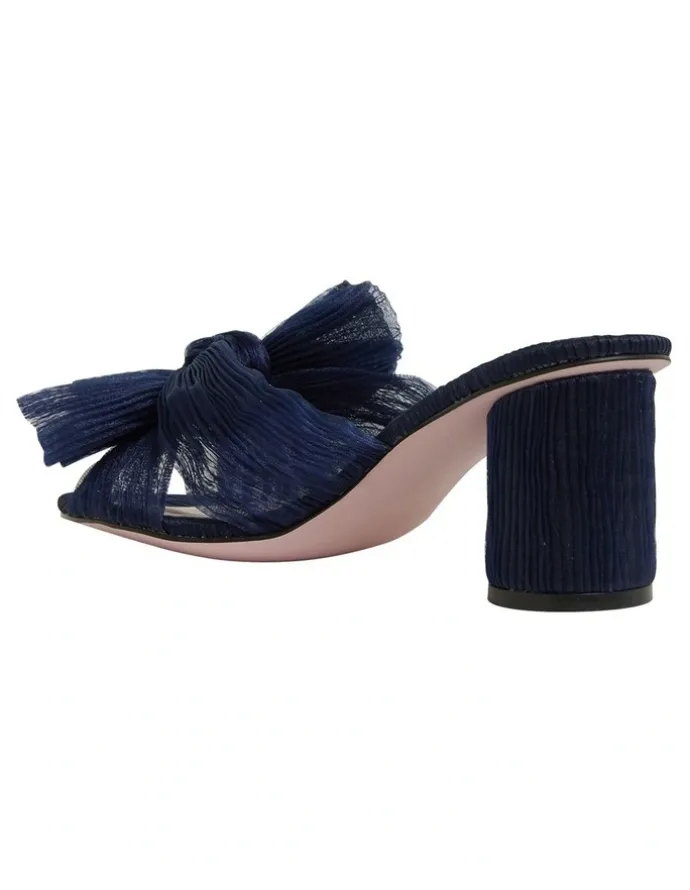 Pink Inc Surge Navy Fabric Sandals