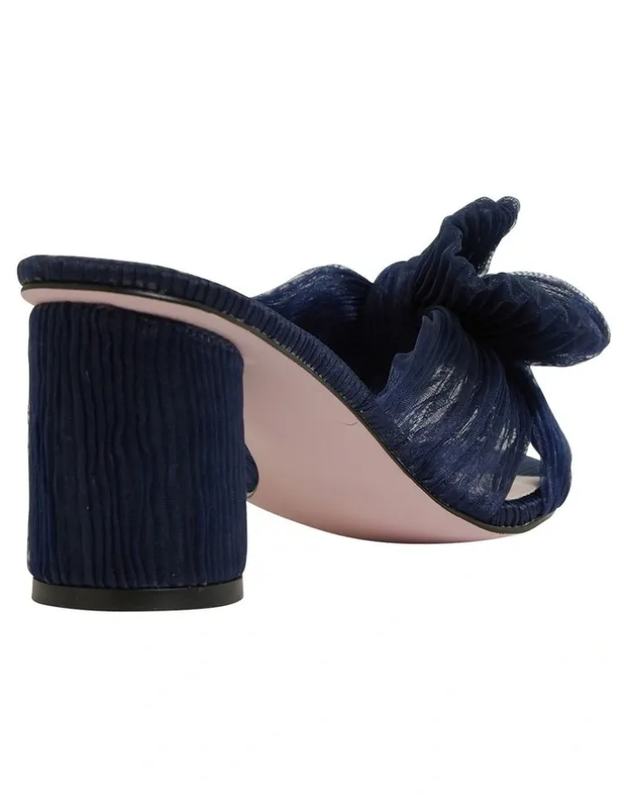 Pink Inc Surge Navy Fabric Sandals
