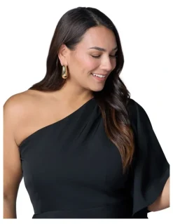 Pink Dusk by Curve Project Angel Eyes Maxi Dress