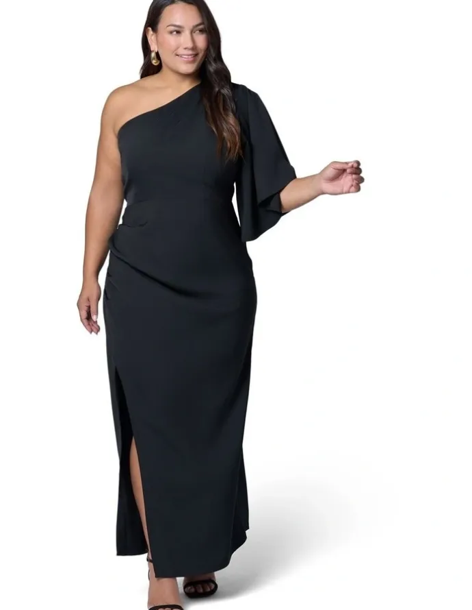 Pink Dusk by Curve Project Angel Eyes Maxi Dress