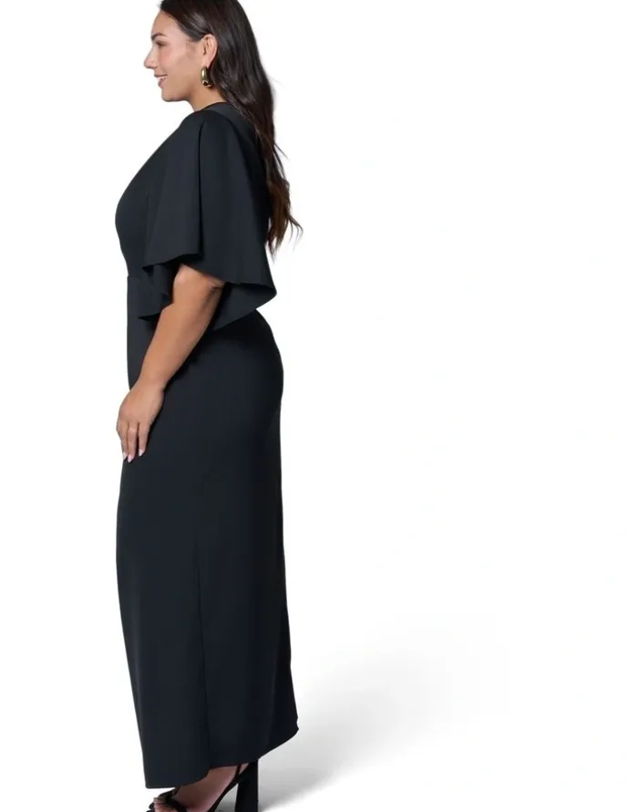 Pink Dusk by Curve Project Angel Eyes Maxi Dress