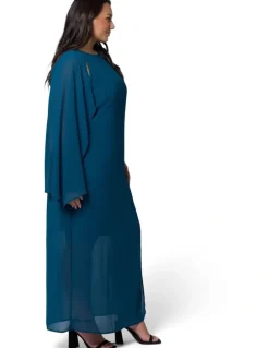 Pink Dusk by Curve Project Eclipse Cape Maxi Dress