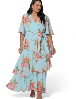 Pink Dusk by Curve Project Hypnotic Maxi Dress