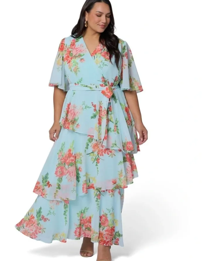 Pink Dusk by Curve Project Hypnotic Maxi Dress
