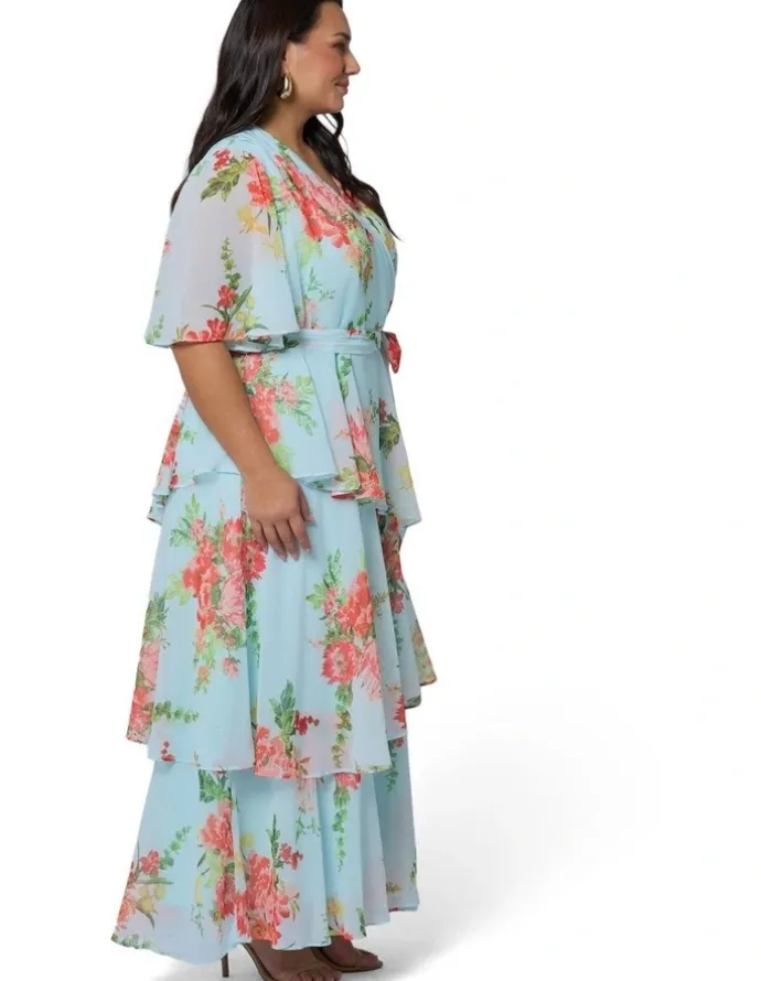 Pink Dusk by Curve Project Hypnotic Maxi Dress