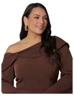 Pink Dusk by Curve Project Say My Name Midi Dress