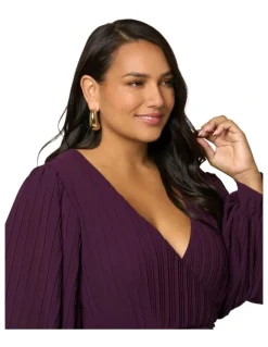 Pink Dusk by Curve Project Secret Rendezvous Maxi Dress in Brown