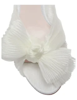 Pink Inc Secret Ivory Fabric Sandals