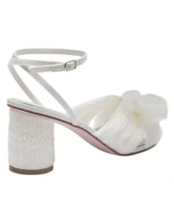 Pink Inc Secret Ivory Fabric Sandals
