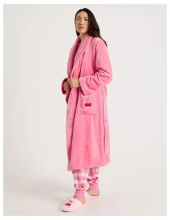 PJ Club Novelty Robe in Cherry Pink