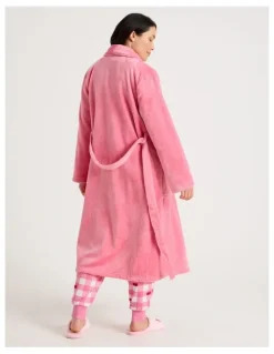 PJ Club Novelty Robe in Cherry Pink
