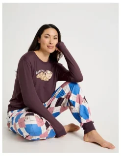 PJ Club Pyjama Set in Mama Chino Print