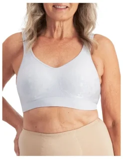 Playtex Comfort Revolution Contour Wirefree Bra in Blue Oyster