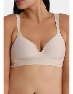 Playtex Comfort Revolution Swirl Wire-Free Bra in Beige