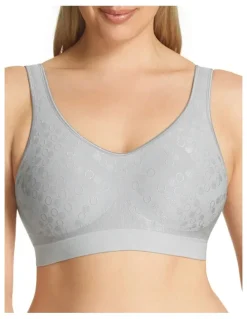 Playtex Play Comfort Revolution Dot Wirefree Bra in Grey