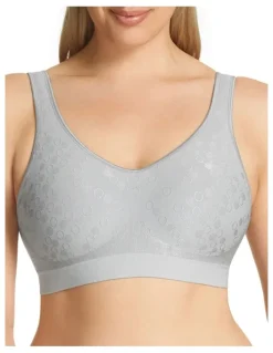 Playtex Play Comfort Revolution Dot Wirefree Bra in Grey