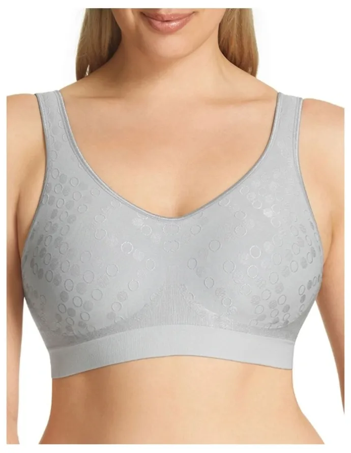 Playtex Play Comfort Revolution Dot Wirefree Bra in Grey