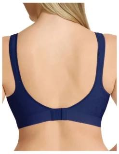 Playtex Play Comfort Revolution Dot Wirefree Bra in Navy