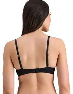 Pleasure State FMO Smooth 200% Boost Push Up Plunge Bra in Black
