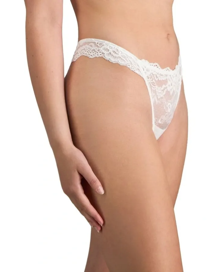 Pleasure State Lace Thong in White