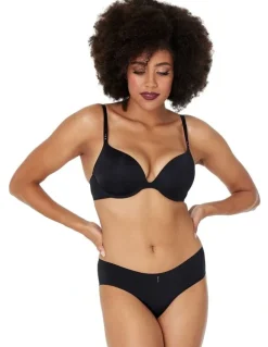Pleasure State My Fit FMO Smooth Graduated Plunge Bra in Black