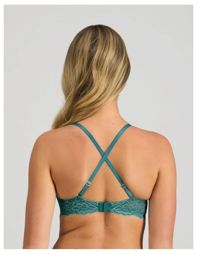 Pleasure State My Fit Lace Push Up Bra in Mediterranea