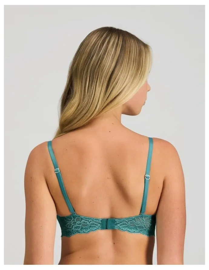 Pleasure State My Fit Lace Push Up Bra in Mediterranea