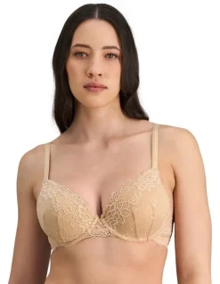 Pleasure State My Fit Lace DD-G Non Boost Contour Plunge Bra in Frappe