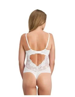 Pleasure State My Fit Lace Bodysuit in White
