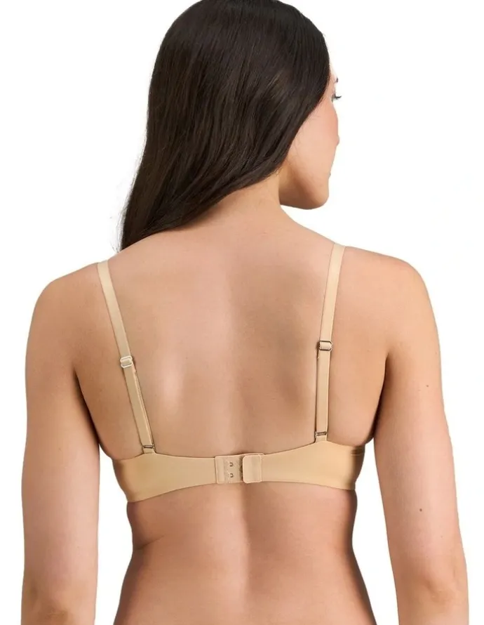 Pleasure State Smooth 200% Boost Push Up Plunge Bra in Frappe