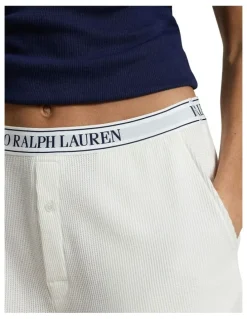 Polo Ralph Lauren Club Waffle Cotton Boxer Shorts in White