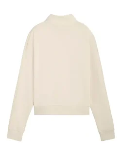 Puma Class Relaxed Half-Zip Hoodie in Cream