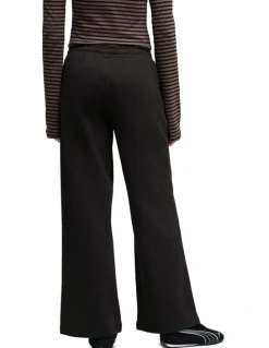 Puma Ess Cat Standard Wide Leg Pant in Black