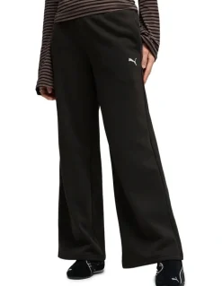 Puma Ess Cat Standard Wide Leg Pant in Black