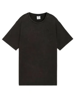 Puma ESS Elevated Wash Tee in Black
