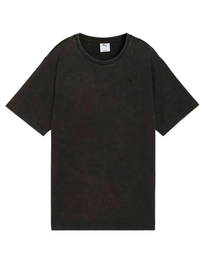 Puma ESS Elevated Wash Tee in Black