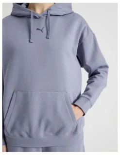 Puma Essentials Cat Logo Hoodie in Grey Sky