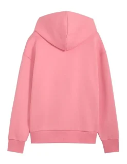 Puma Essentials Elevated Logo Hoodie in Pink