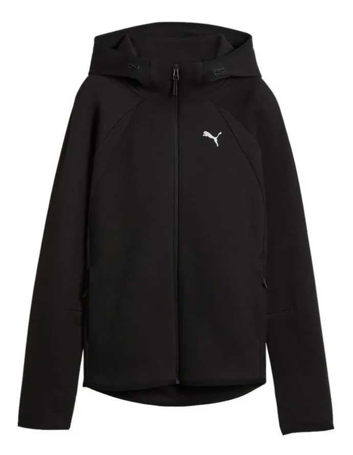 Puma Evostripe Full-Zip Hoodie Dk in Black