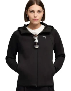 Puma Evostripe Full-Zip Hoodie Dk in Black