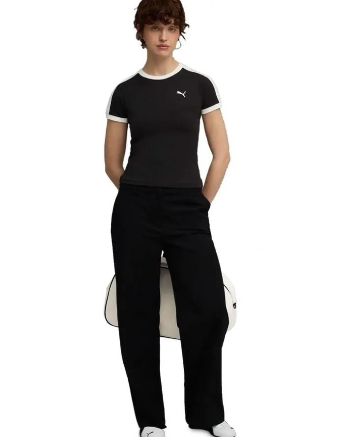 Puma T7 Slim Tee in Black
