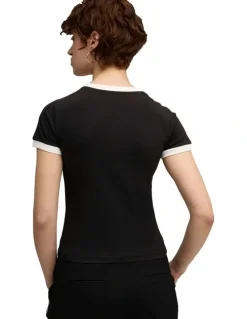 Puma T7 Slim Tee in Black