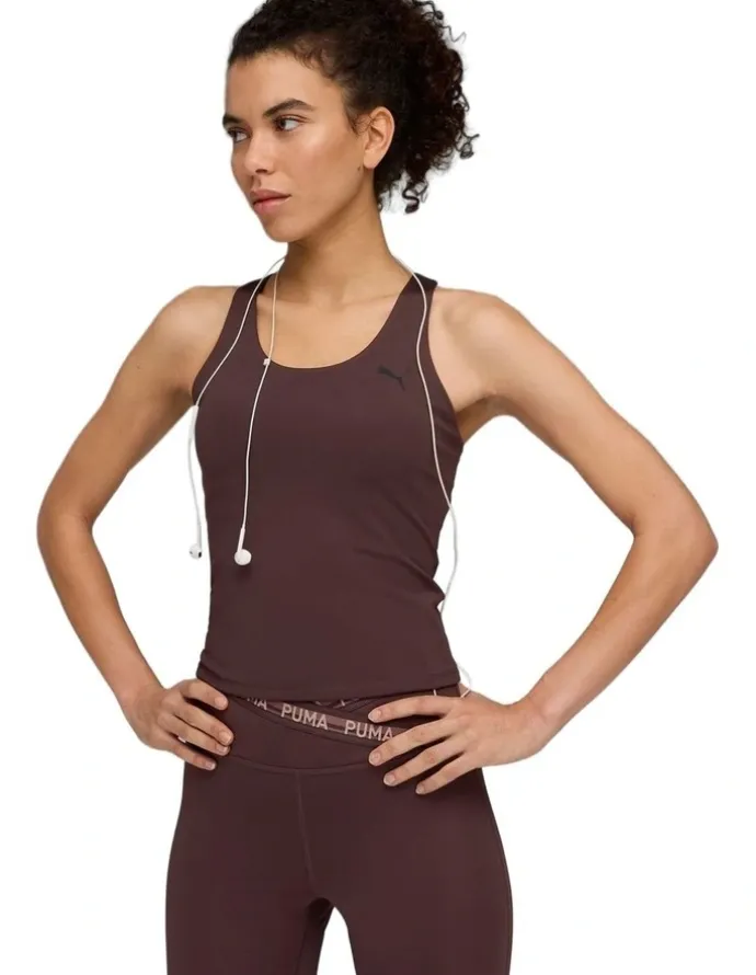Puma Tad Essential 2 In 1 Tank in Brown